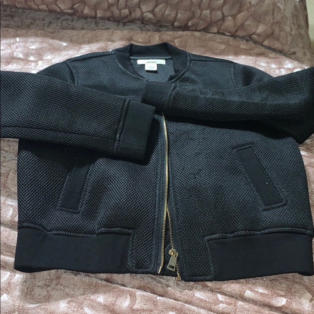 Black bomber jacket